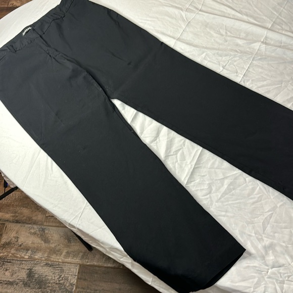 George Pants Size 12P Petite Black With Small Black Paint Stain On Back As Shown - Picture 1 of 5